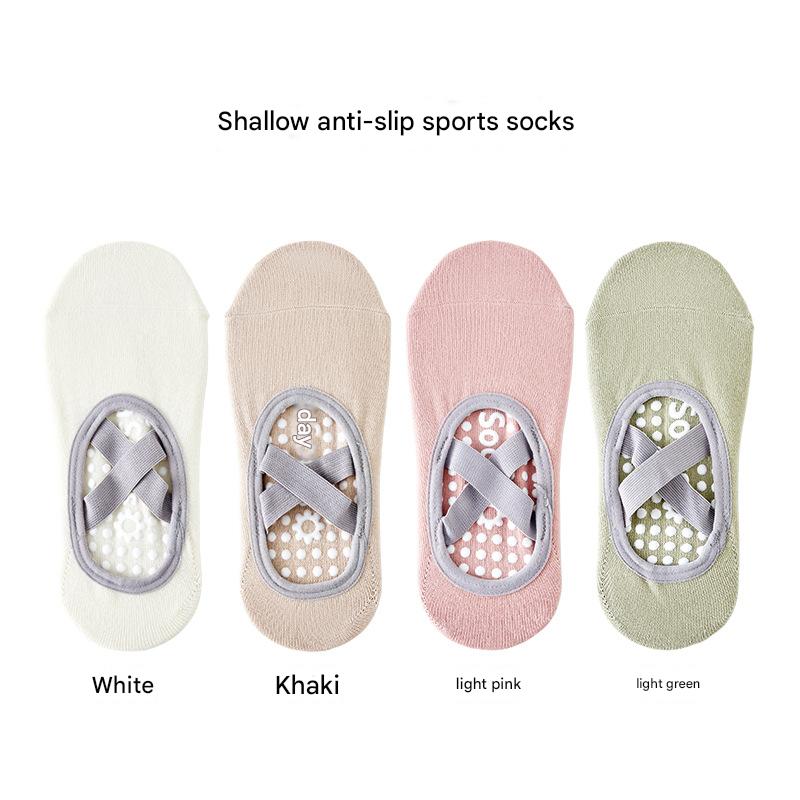 4 pairs [white   khaki   light pink   light green]