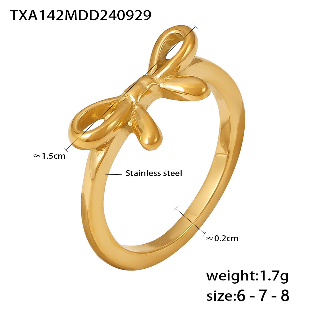 3:TXA142-Gold Number 6 Ring