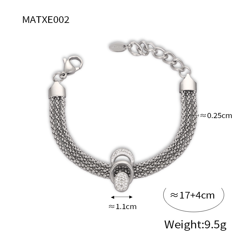 Steel-colored bracelet