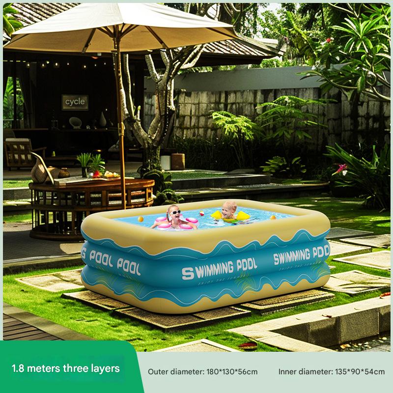 1.8 meters 3 layers of ice clear blue