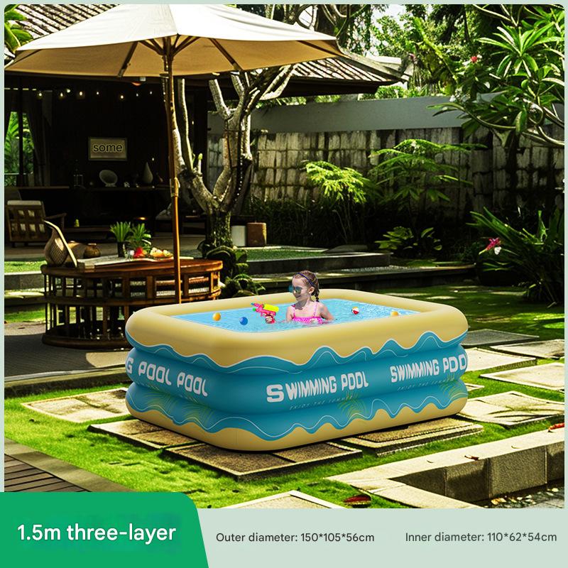 1.5 meters 3 layers of ice clear blue