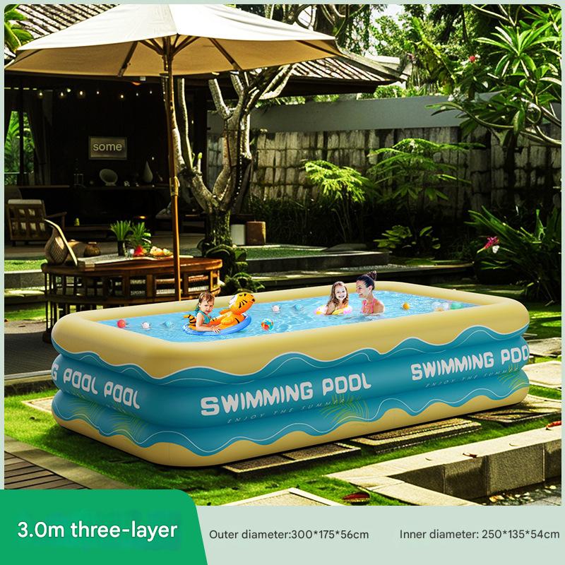 3.0 meters 3 layers of ice clear blue