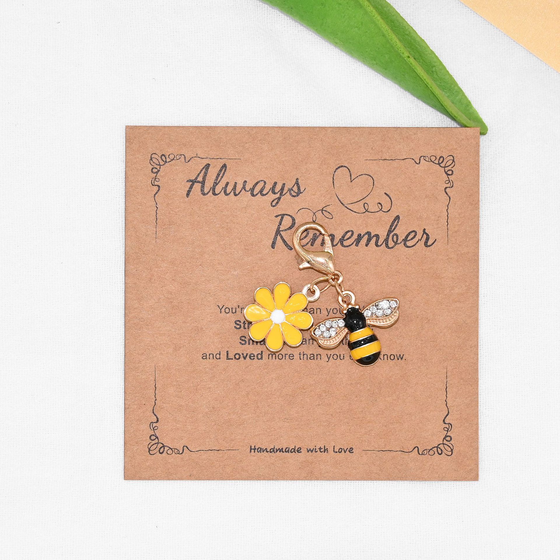 1:Yellow flowers + bees + blessing words