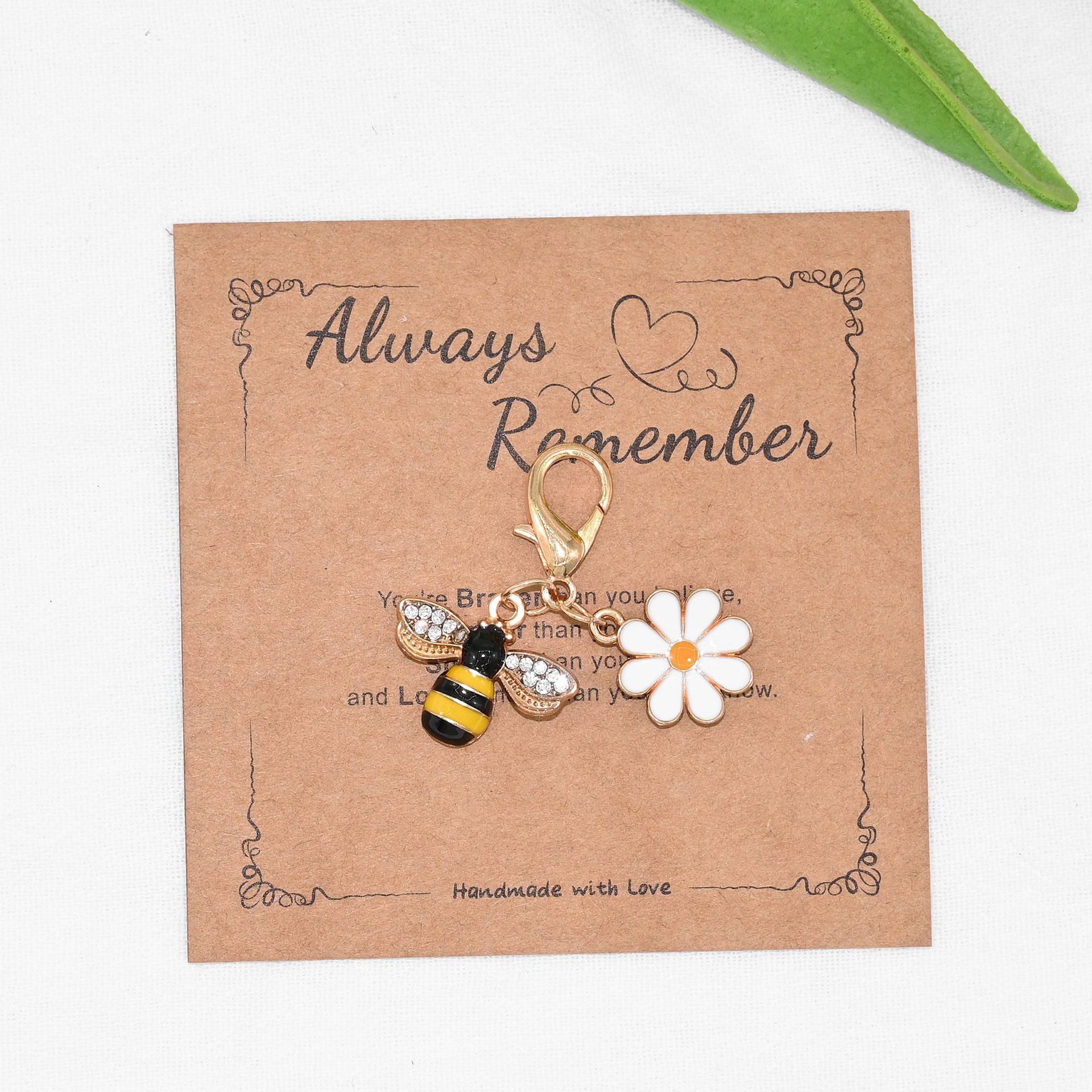 2:White flowers + bees + blessing words