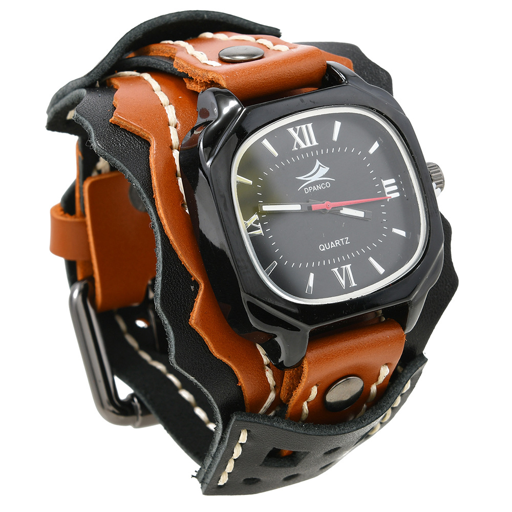 3:Black leather light brown leather