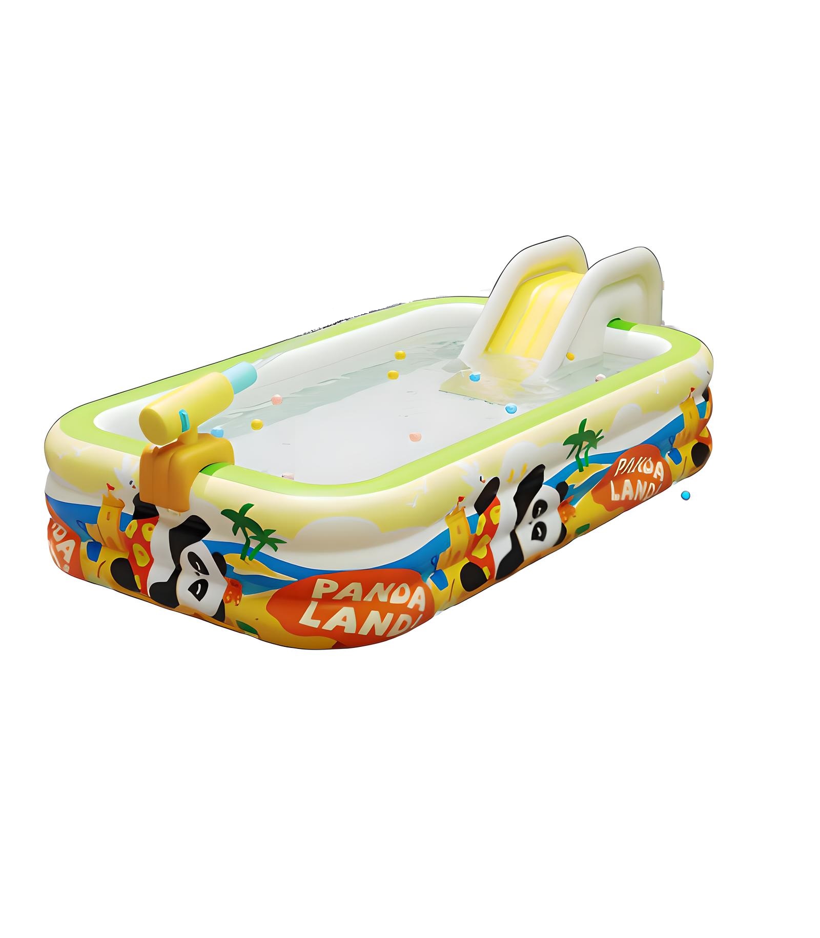 3m pool with slide and water gun