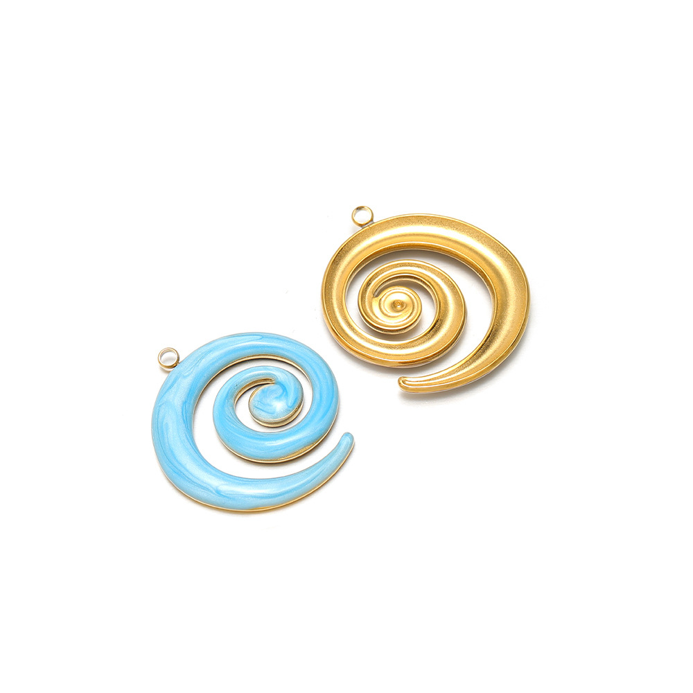 2:30*26mm golden left-hand mosquito coil with oil dripping on one side, 1.9mm single hole inside, sky blue