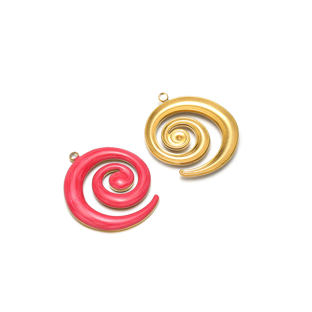 4:30*26mm golden left-hand mosquito coil with oil dripping on one side, 1.9mm single hole inside, wine red