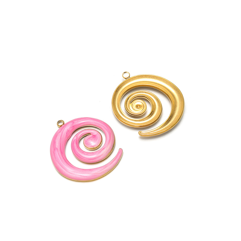 5:30*26mm golden left-hand mosquito coil with oil dripping on one side, 1.9mm single hole inside, rose pink