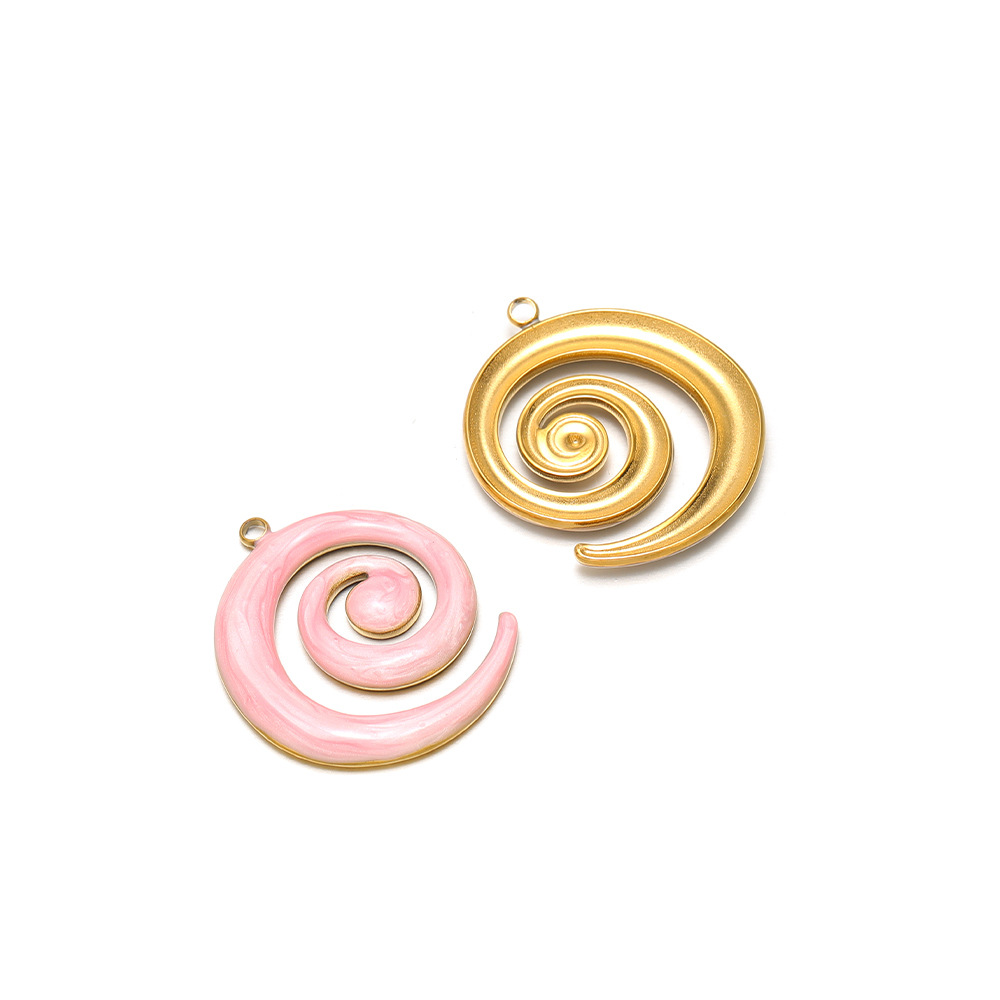 6:30*26mm golden left-hand mosquito coil with oil dripping on one side, 1.9mm single hole inside, light pink