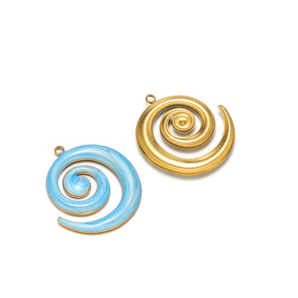 11:30*26mm golden right-hand mosquito coil with oil dripping on one side, 1.9mm single hole inside, sky blue
