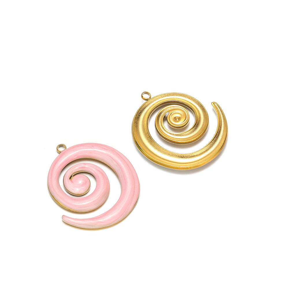 15:30*26mm golden right-hand mosquito coil with oil dripping on one side, 1.9mm single hole inside, light pink