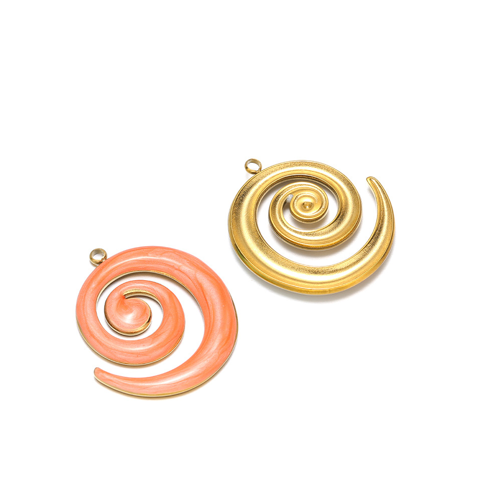 17:30*26mm golden right-hand mosquito coil with oil dripping on one side, 1.9mm single hole inside, orange