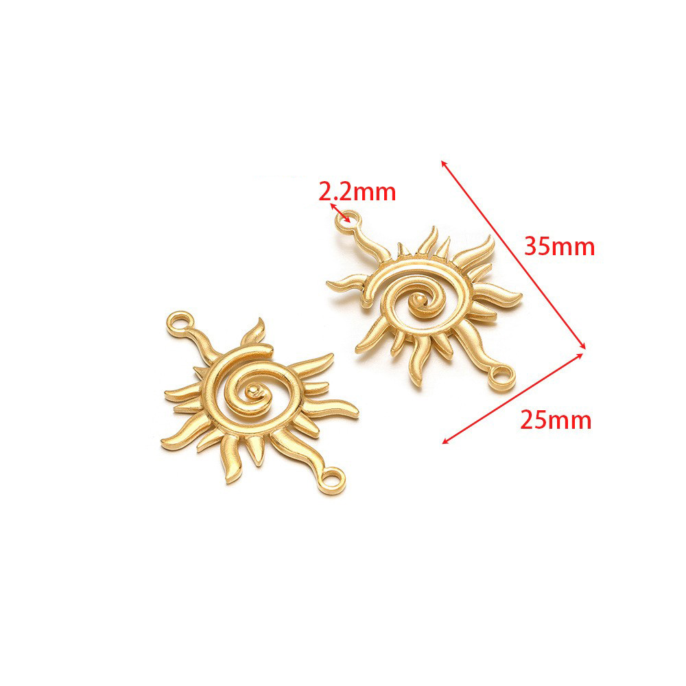 1:35*25mm hydraulic hollow sun, 2.2mm double hanging inside, gold