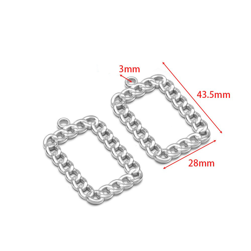 24:43.5*28mm hydraulic hollow square ring, 3mm single hole inside, steel color