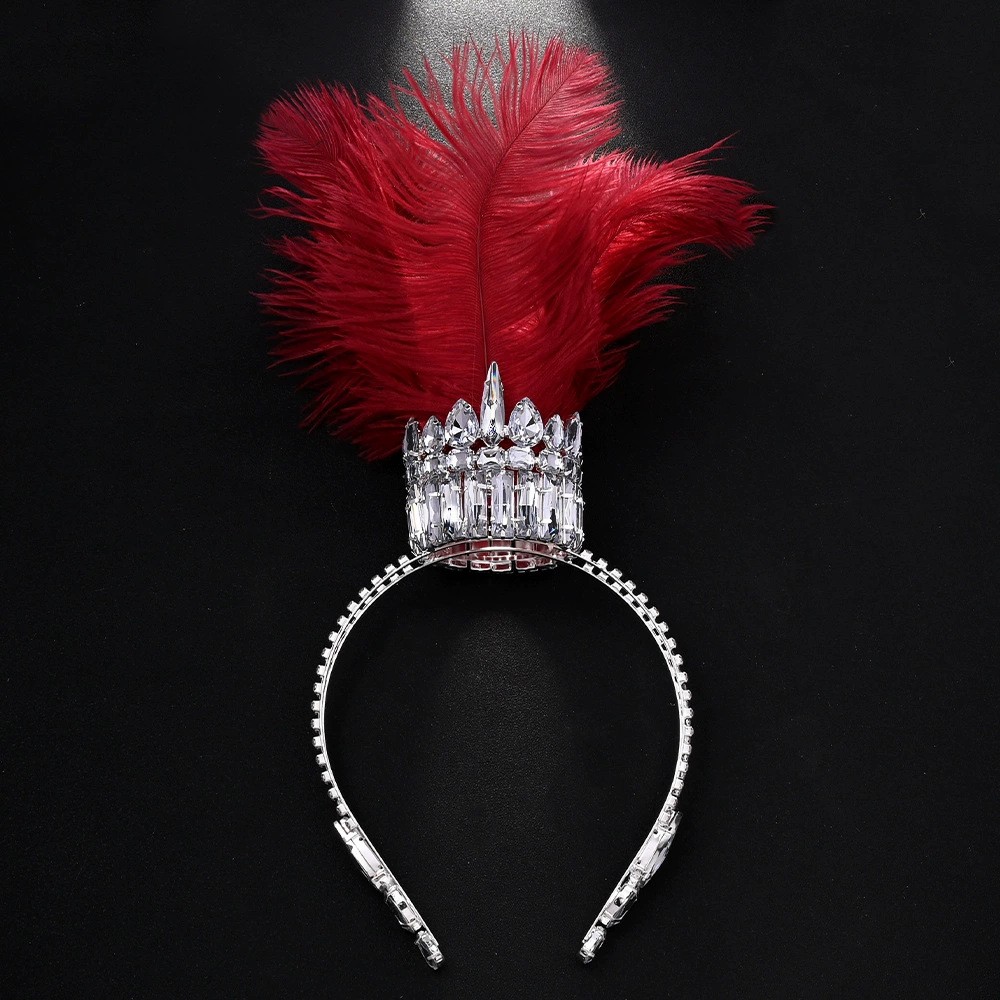 5:Red feather silver plated