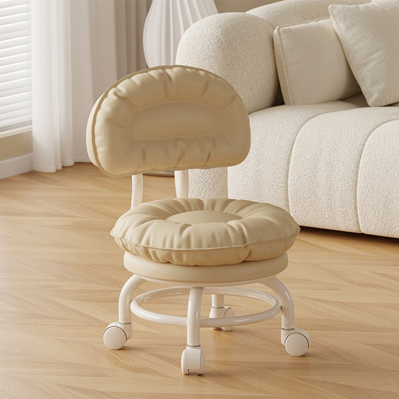 Iron frame backrest model: light coffee [with] wear-resistant and anti-scratch wheels