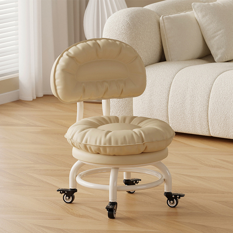 Iron frame backrest model: light coffee [with] gold diamond brake wheels