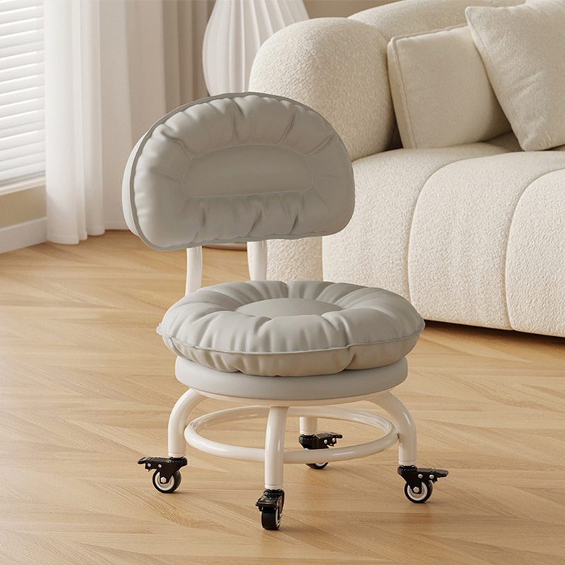 Iron frame backrest model: light gray [with] gold diamond brake wheels