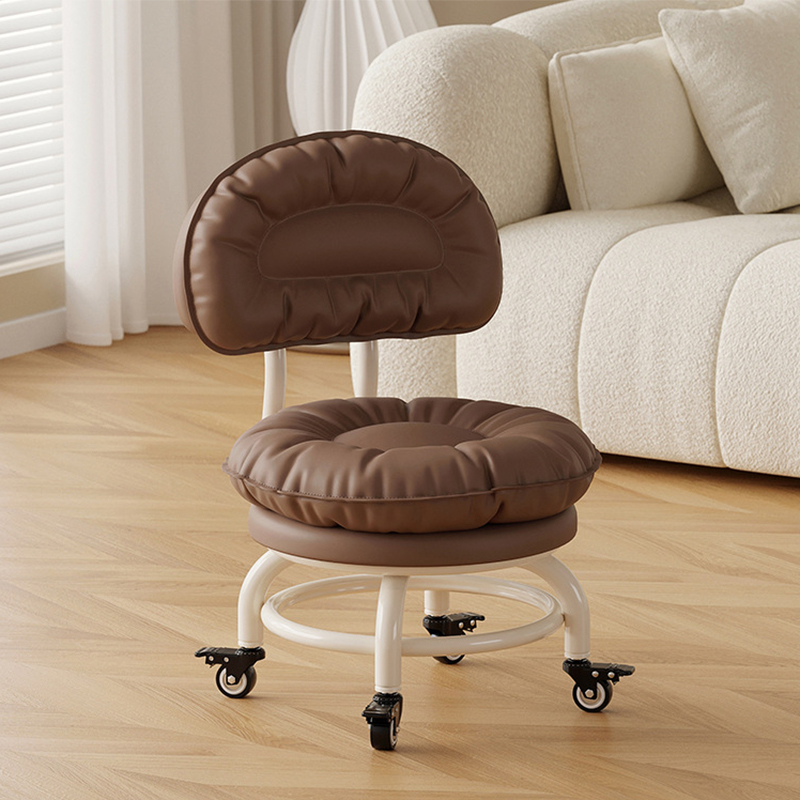 Iron frame backrest model: dark coffee [with] gold diamond brake wheels