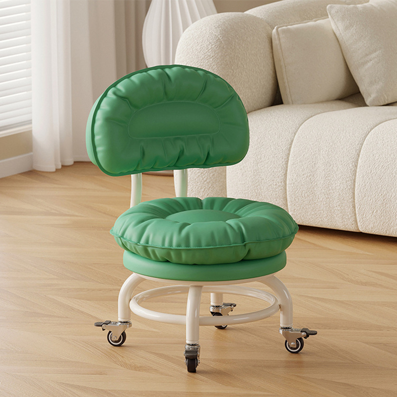 Iron frame backrest model: green [with] rubber brake wheels