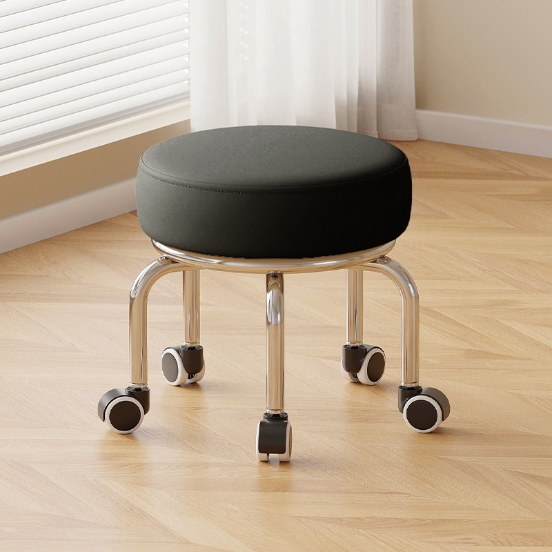 Noise reduction rubber-coated wheels: tall black