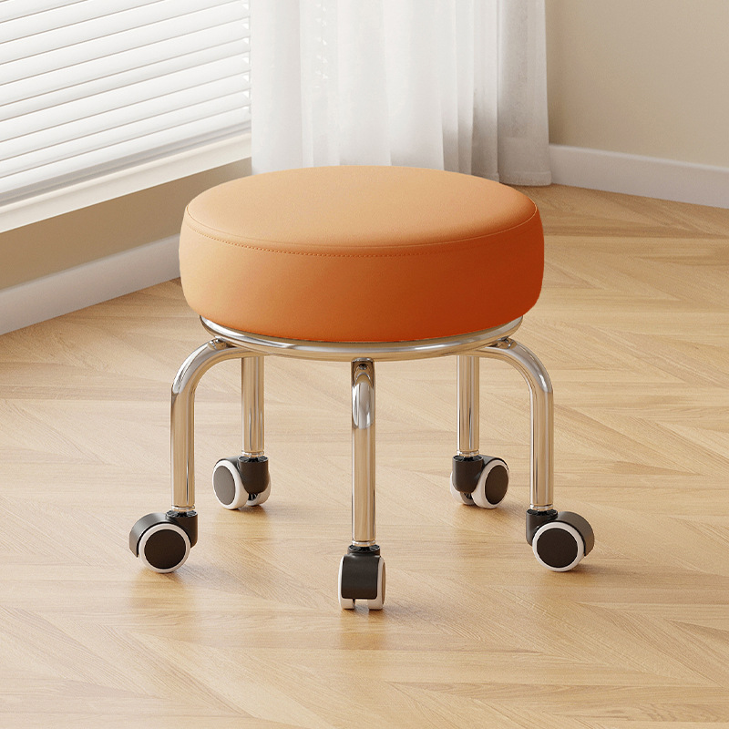 Noise reduction rubber-coated wheels: tall orange