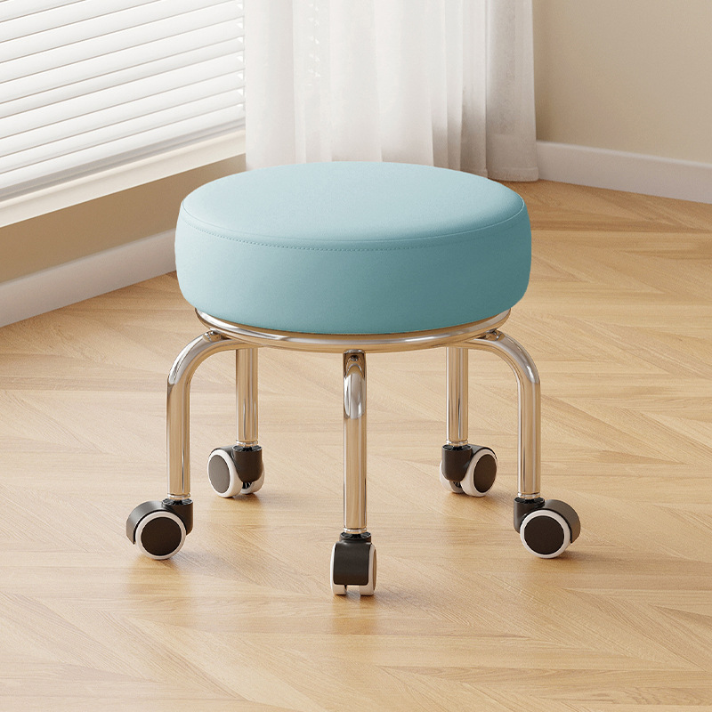 Noise reduction rubber-coated wheels: tall blue