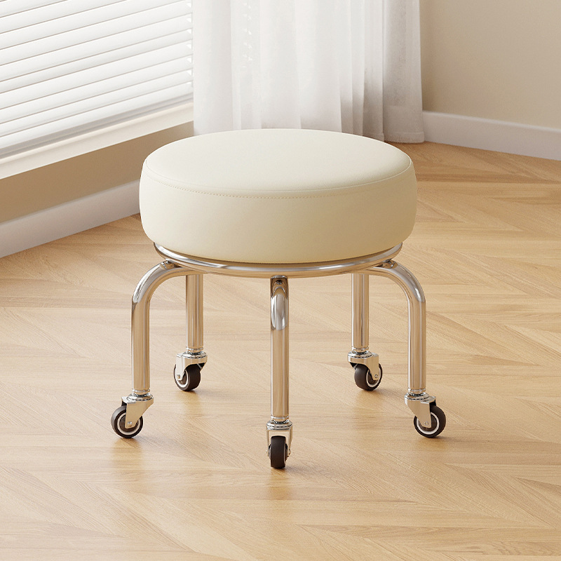 Silent rubber wheel: tall white