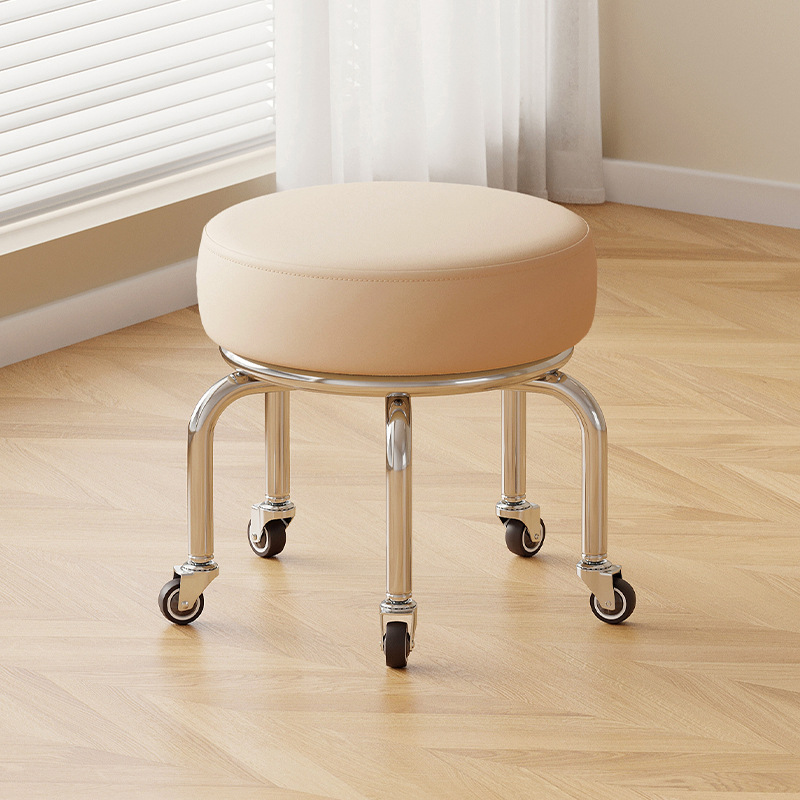 Silent rubber wheel: tall style light coffee