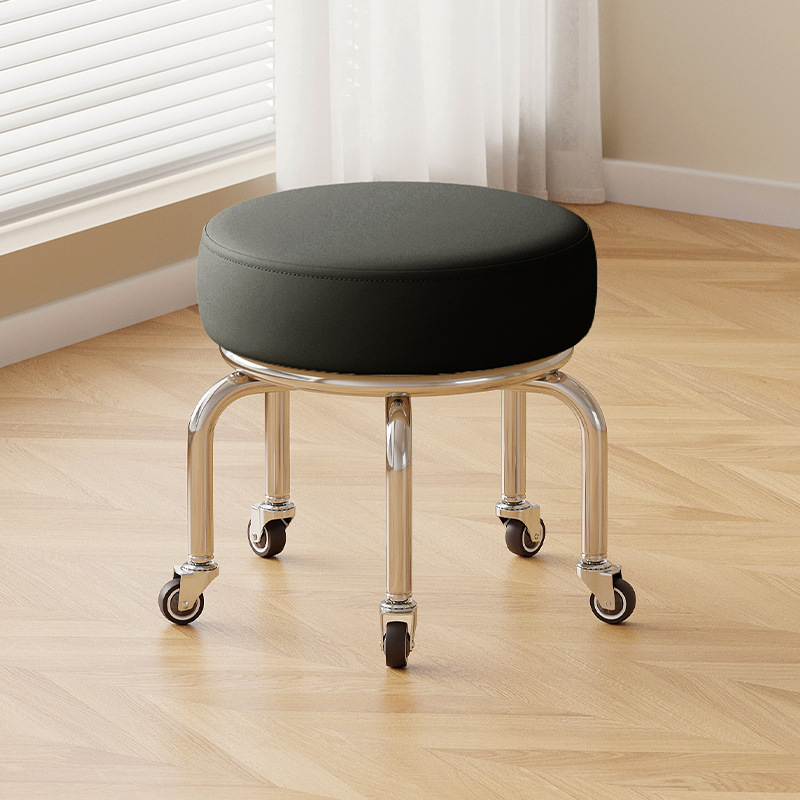 Silent rubber wheel: tall black