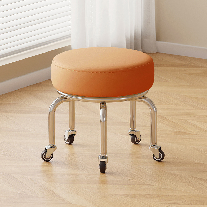 Silent rubber wheel: tall orange