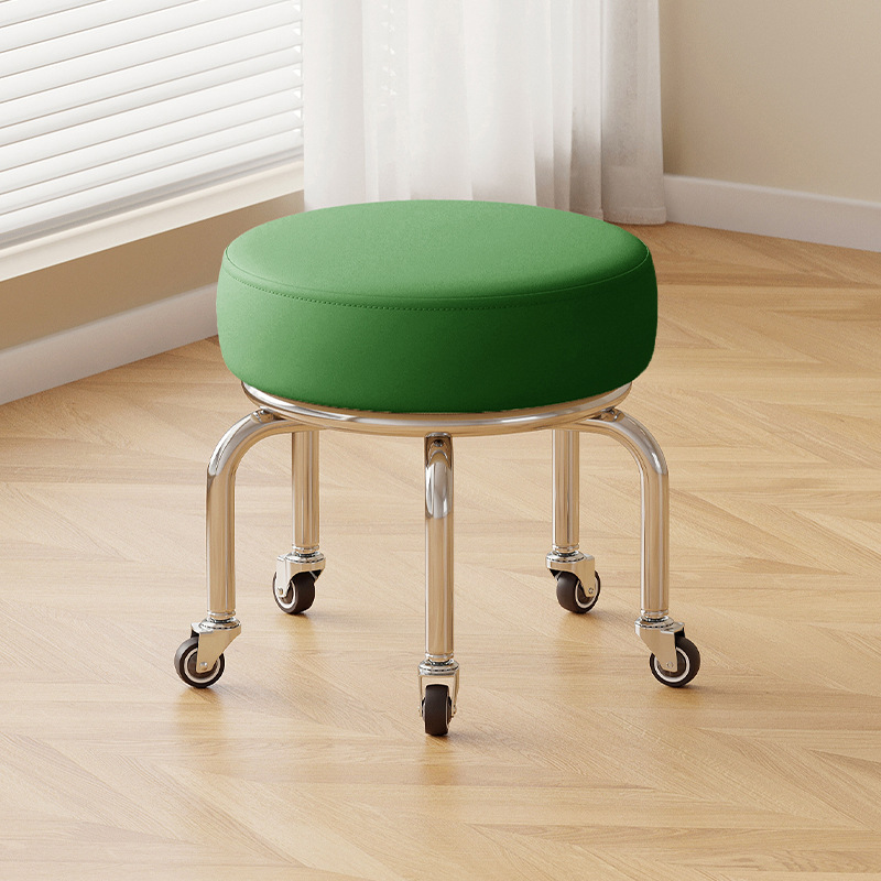 Silent rubber wheel: tall green