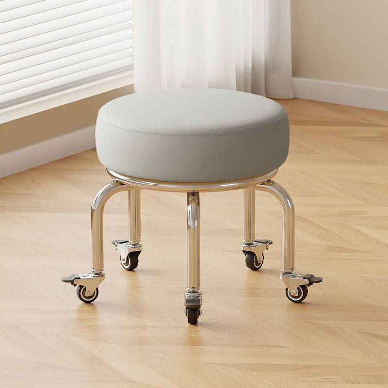 Rubber brake wheel: tall light gray