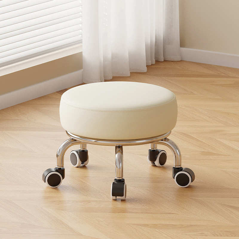 Noise reduction rubber-coated wheels: short white