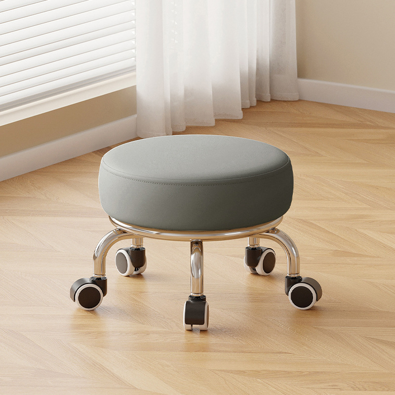 Noise reduction rubber-coated wheels: short model, dark gray