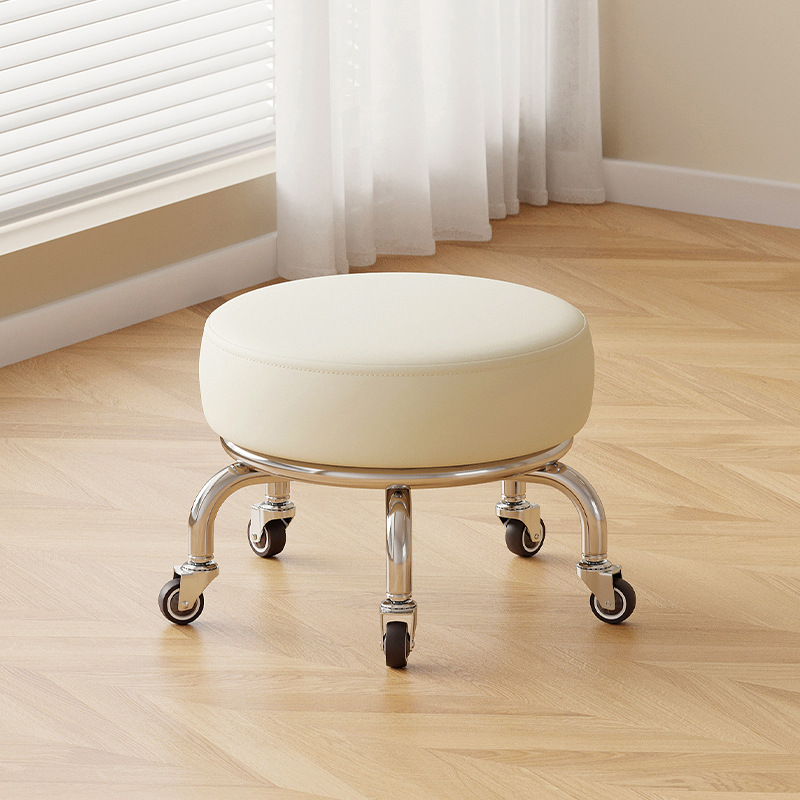 Silent rubber wheel: short white