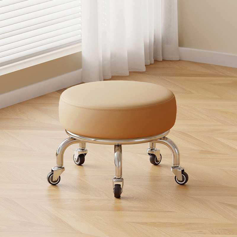 Silent rubber wheel: short caramel