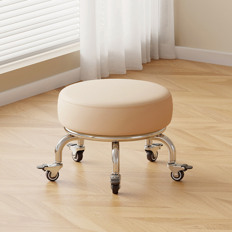 Rubber brake wheel: short style light coffee