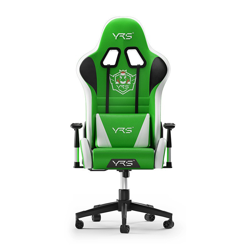 Green and white standard