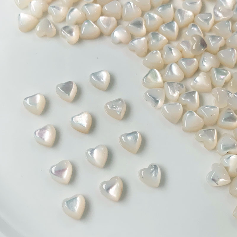 8mm love white shell (2mm thick)