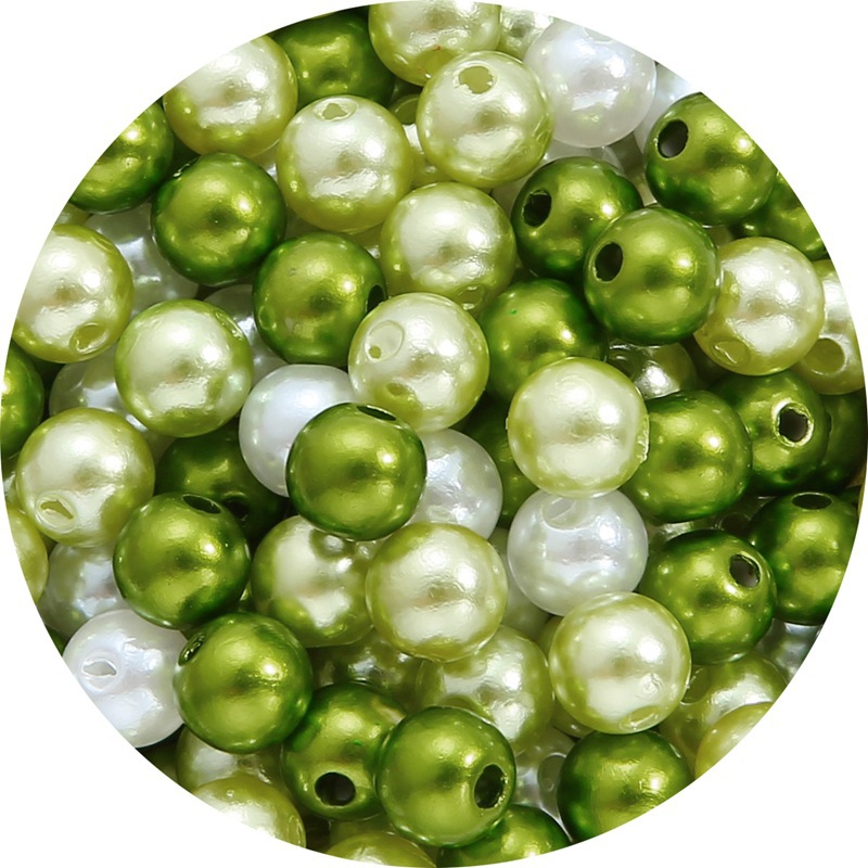 4:Green olive green white 3 color mix