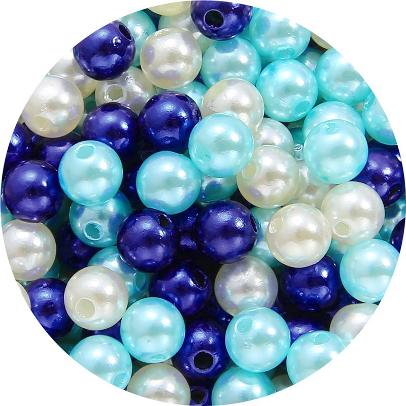 7:Lake blue sapphire blue beige 3 color mixed