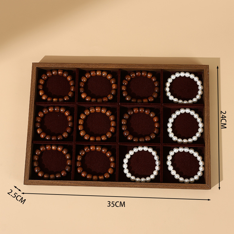 2:12-grid plate (black walnut grain with red interior)