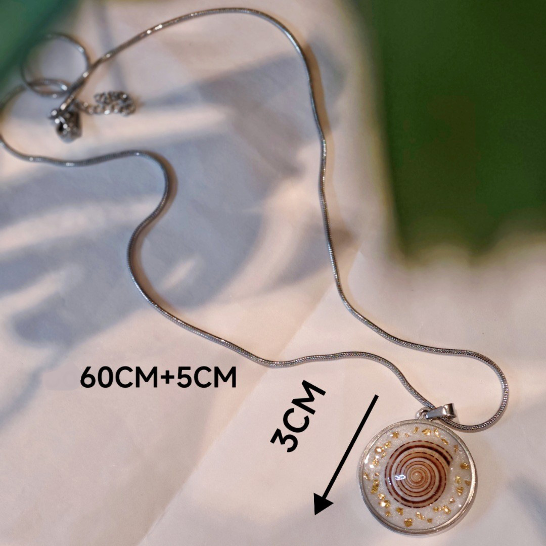 2:Round pendant chain length 60cm 5cm