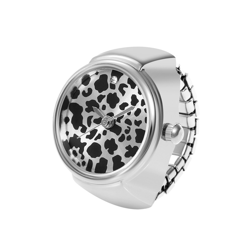 6:Silver Leopard print dots