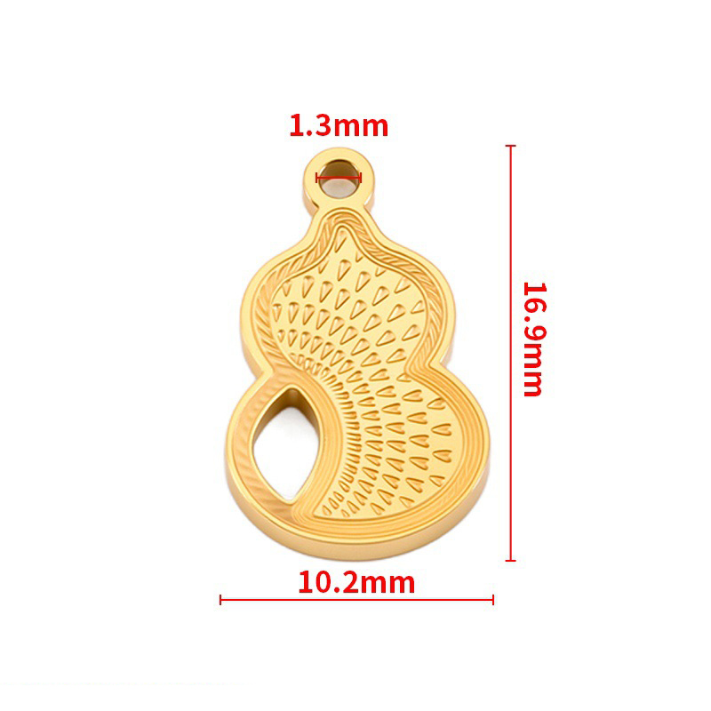 gourd pendant 10.2x16.9mm