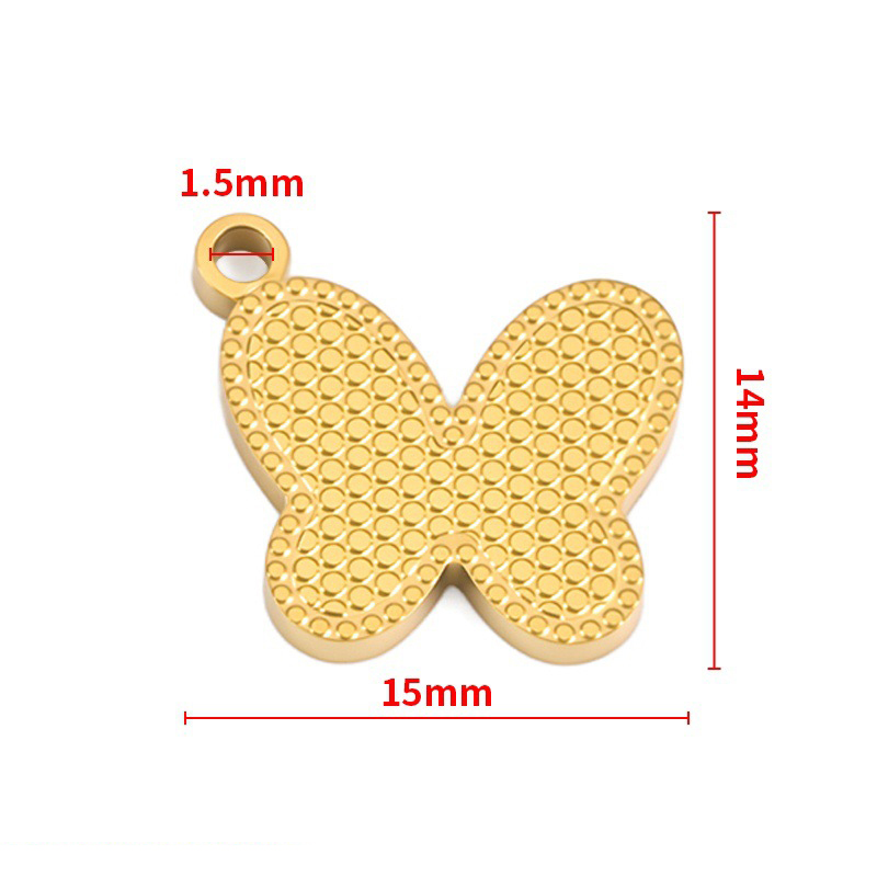butterfly pendant 14x15mm