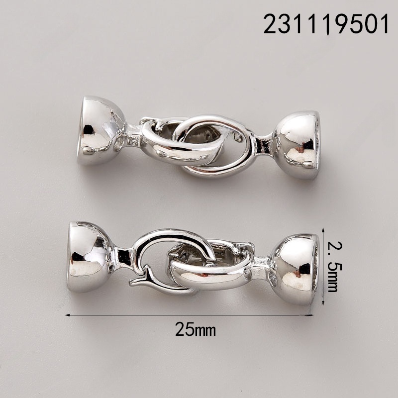 12:# 1470 white gold trumpet buckle