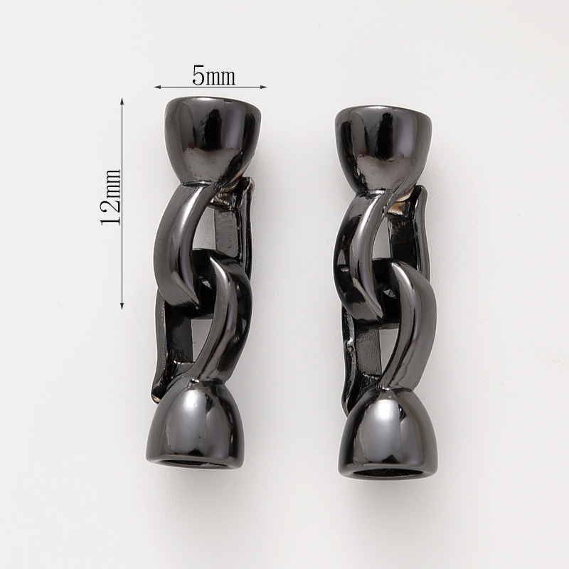 #233 pair of gun black buttons (two)